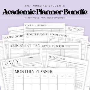 Academic Planner Bundle for Nursing Students