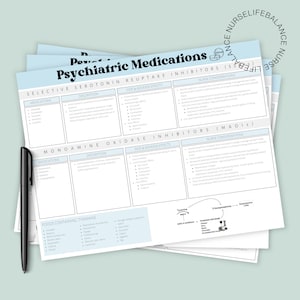 Psychiatric Pharmacology Study Guide