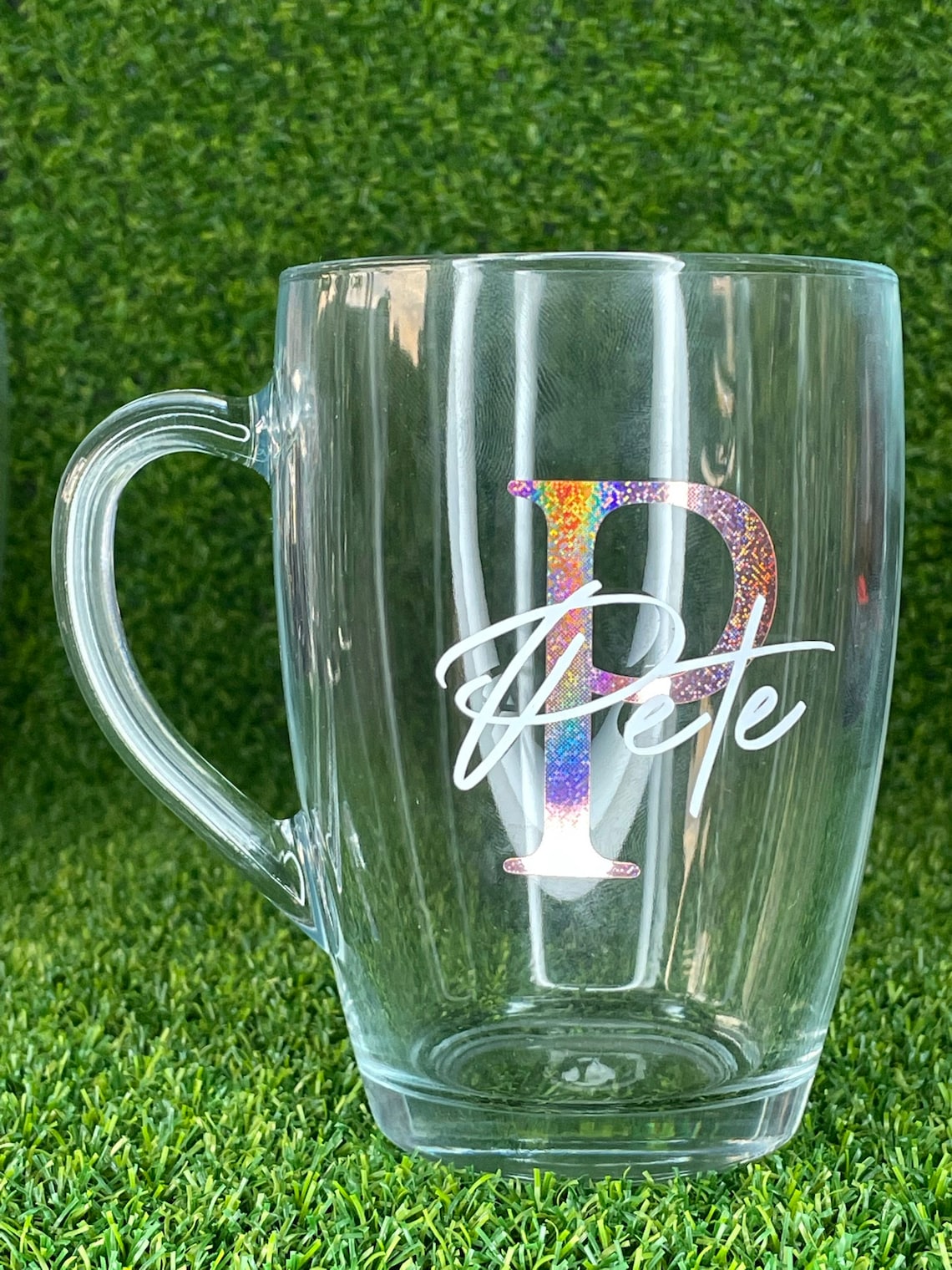Custom Personalised Glass Mug Ideal for Tea Coffee and Hot Etsy