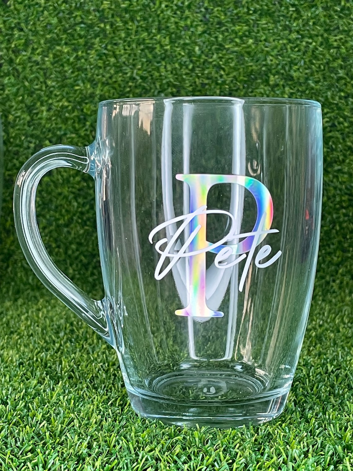 Custom Personalised Glass Mug Ideal for Tea Coffee and Hot Etsy