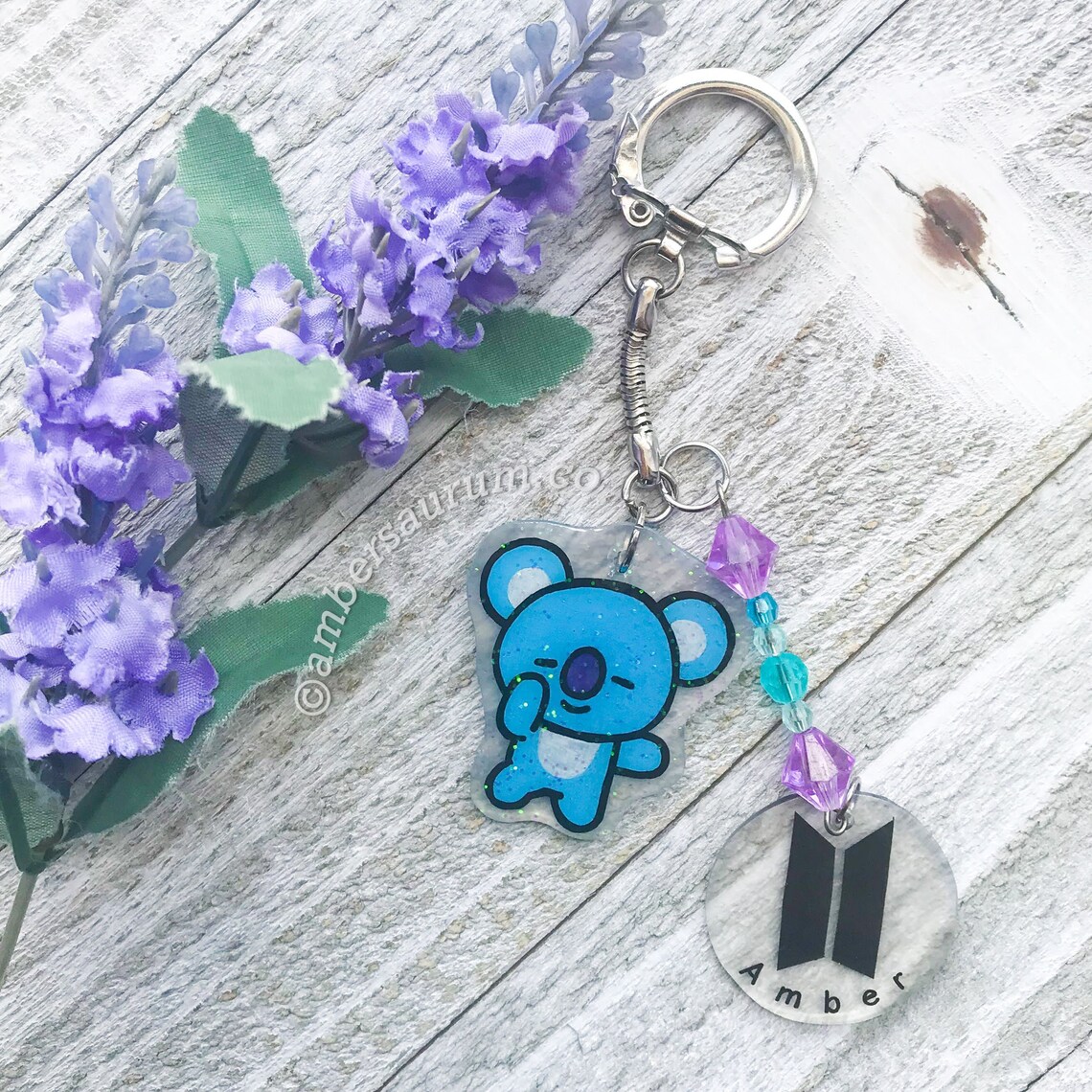 Handcrafted BT21 Customizable Keychains w/ Colorful Beading Etsy