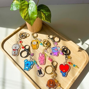 BTS Inspired Keychains with Customizable Options [READ DESCRIPTION]