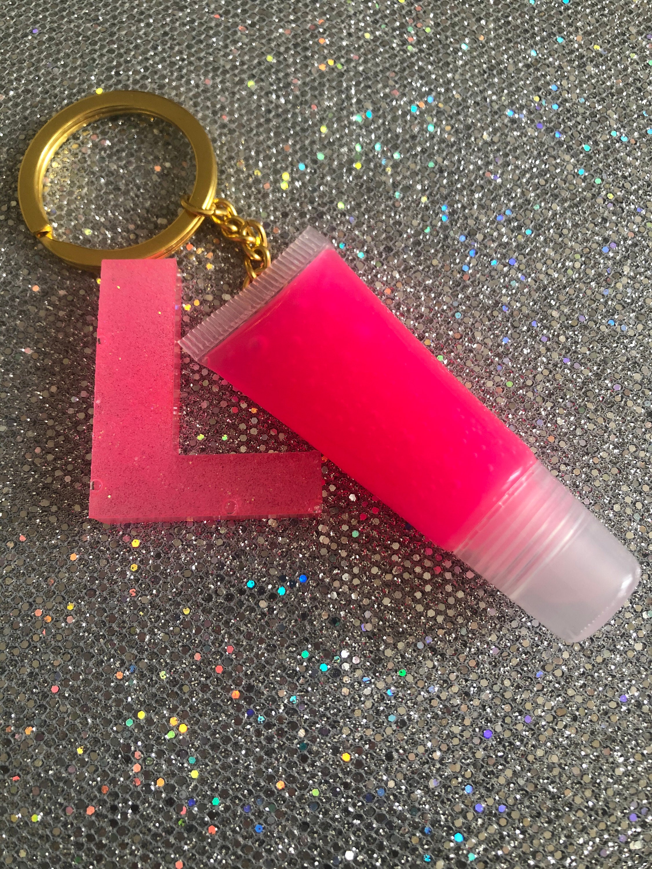 Hashtag Girl Gloss Keychain Set Etsy UK