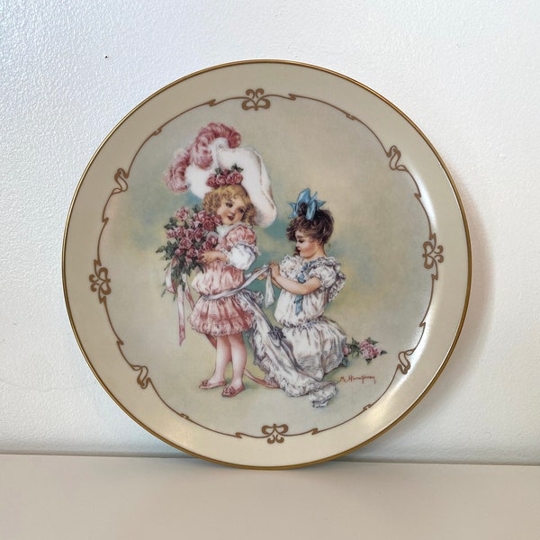 Vintage 1989 Maude Humphrey Bogart "Playing Bridesmaid" Limited Edition Collector's Plate