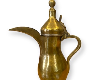 VINTAGE Midcentury Middle Eastern Dallah Arabic BRASS Coffee POT