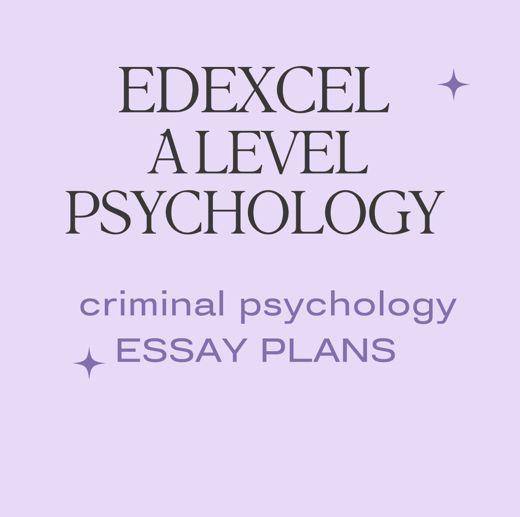 Edexcel A-Level-Psychologie: Kripo-Psychologie-Essay-Pläne