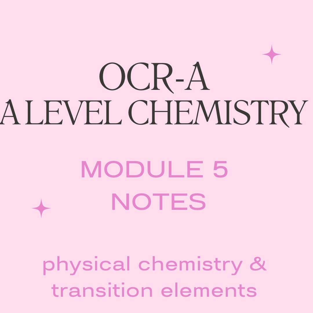As Level Chemistry Notes Ocr - Etsy UK