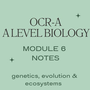 Pode incluir: OCR-A Biologia de Nível A Módulo 6 Notas: genética, evolução e ecossistemas