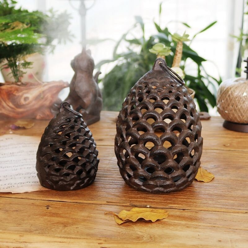 Metal Pine Cone Candle Holder Vintage Iron Cute Candle Stick Etsy UK
