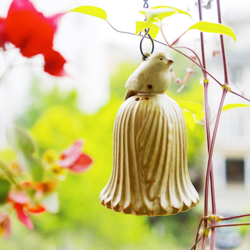 clay bird bell clay bird bell