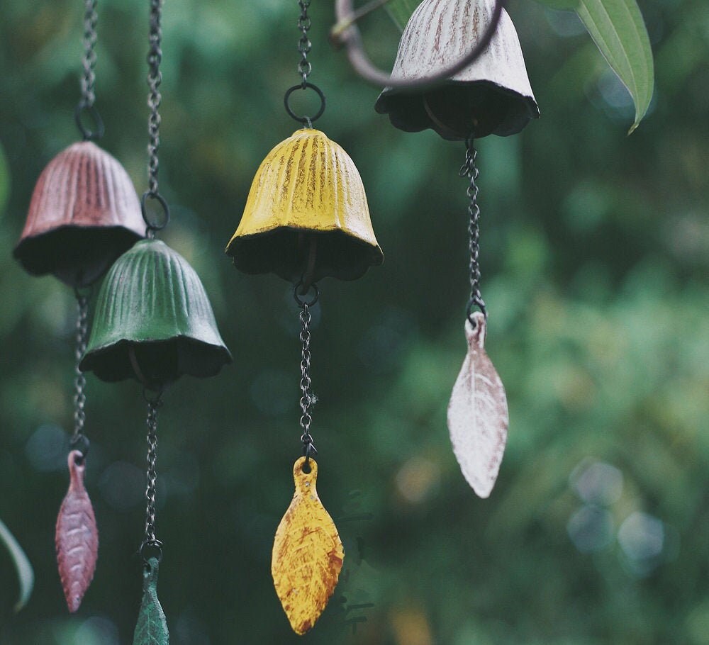 Japanese Style Wind Chime Wind Bell Ring Iron Metal Chime Etsy