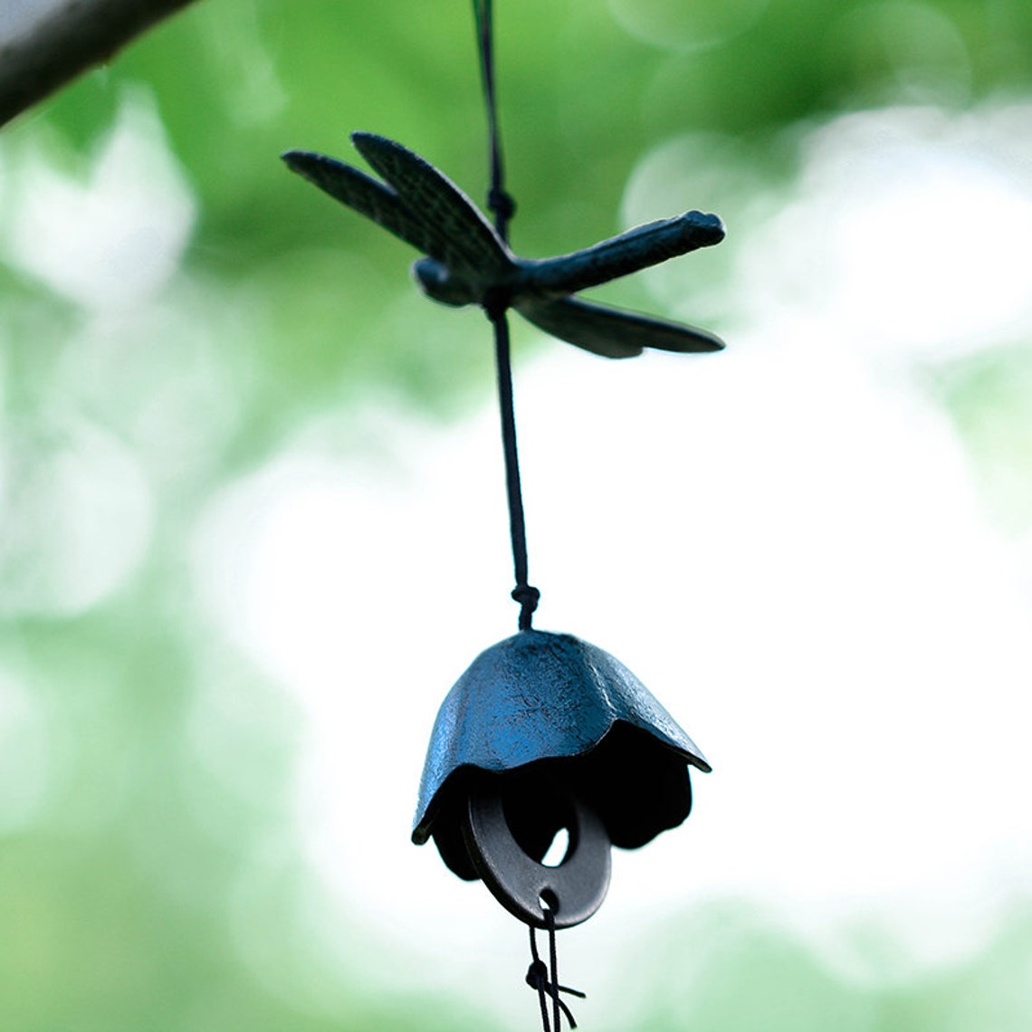Dragonfly Wind Chime Japanese Style Iron Bell Ring Windchime Etsy