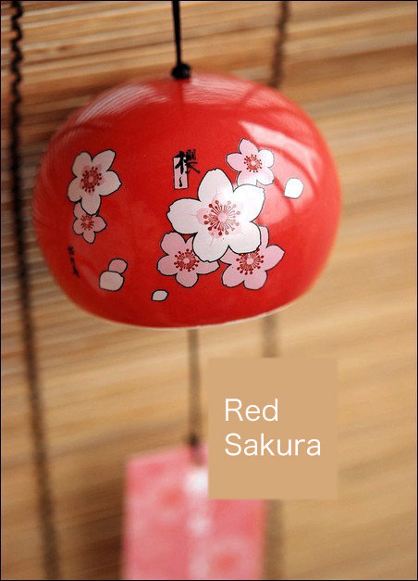 Japanese Style Ceramic Wind Chime Flower Pottery Bell Ring Etsy