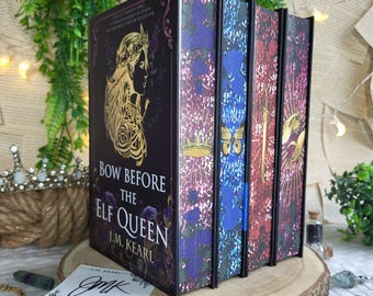 Signed Bookplates - Elf Queen Set - Bow Before the Elf Queen/ Long Live the Elf Queen/ Fate Calls the Elf Queen/ Night Meets the Elf Queen