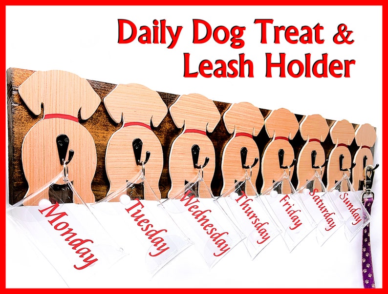 Daily Dog Treat and Leash Holder Wall Decor Etsy