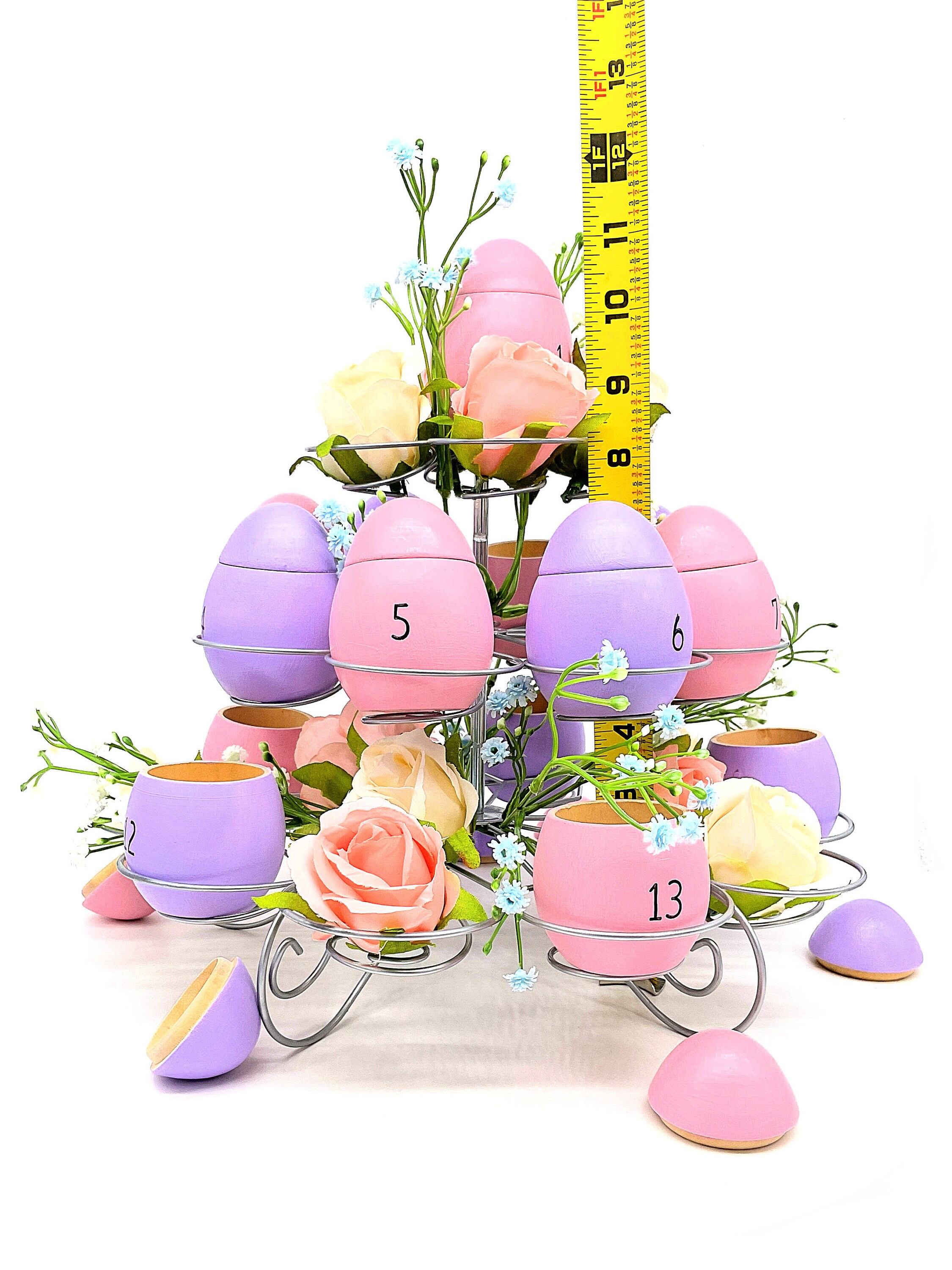 Easter Countdown Fillable Egg Advent Calendar Centerpiece Etsy