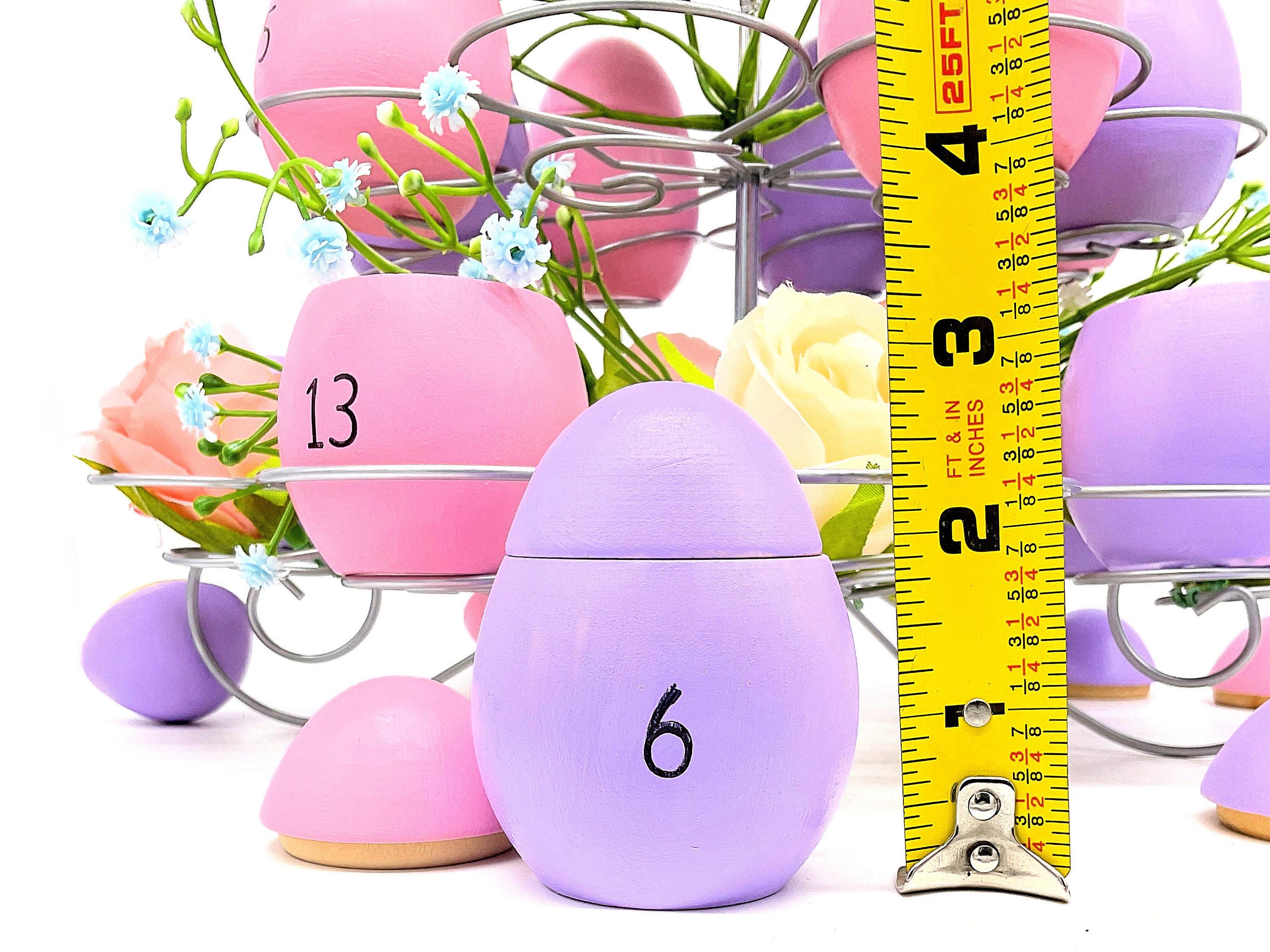 Easter Countdown Fillable Egg Advent Calendar Centerpiece Etsy
