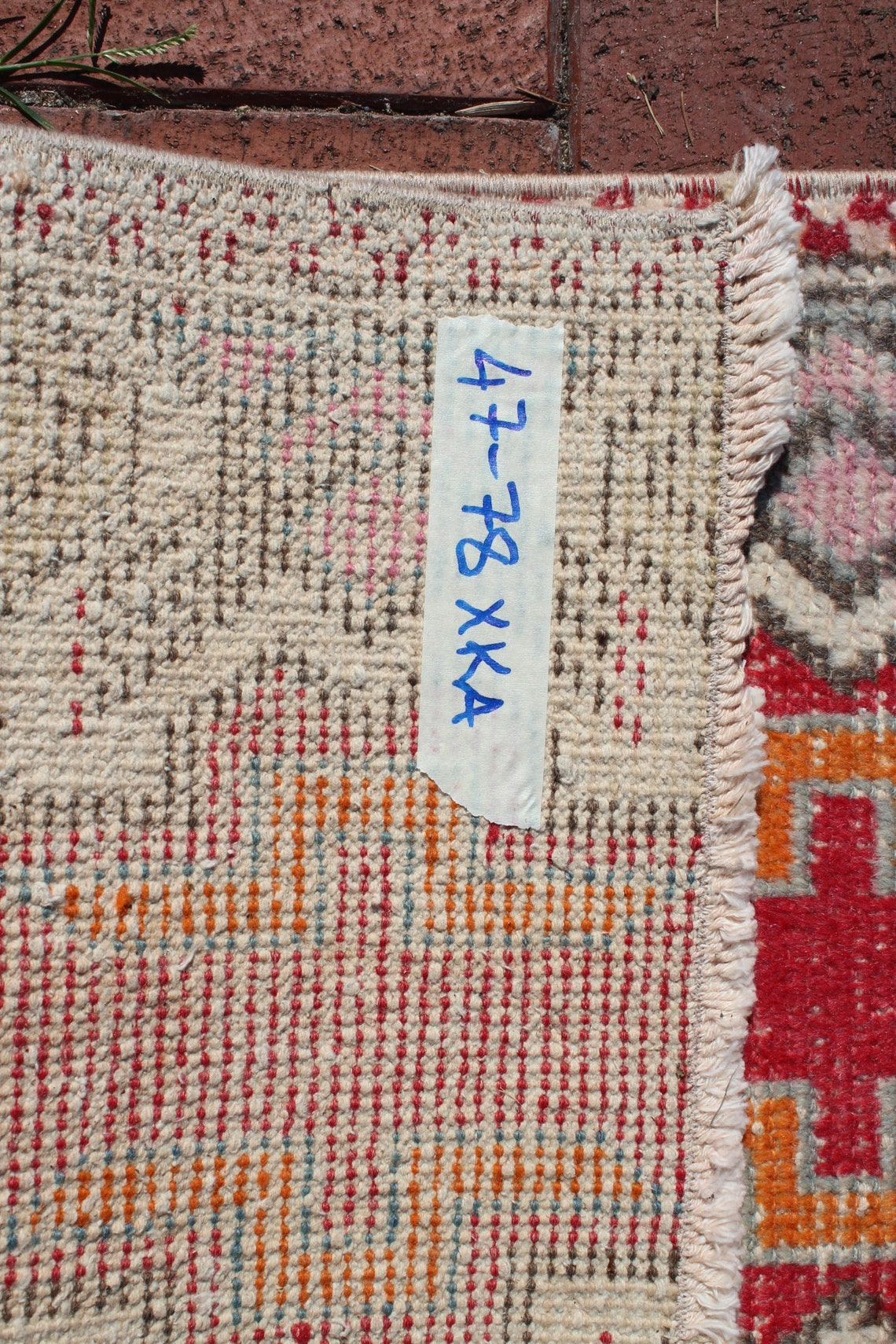 KLEINER TÜRKISCHER TEPPICH 47x78 cm Oushak Teppich | Etsy