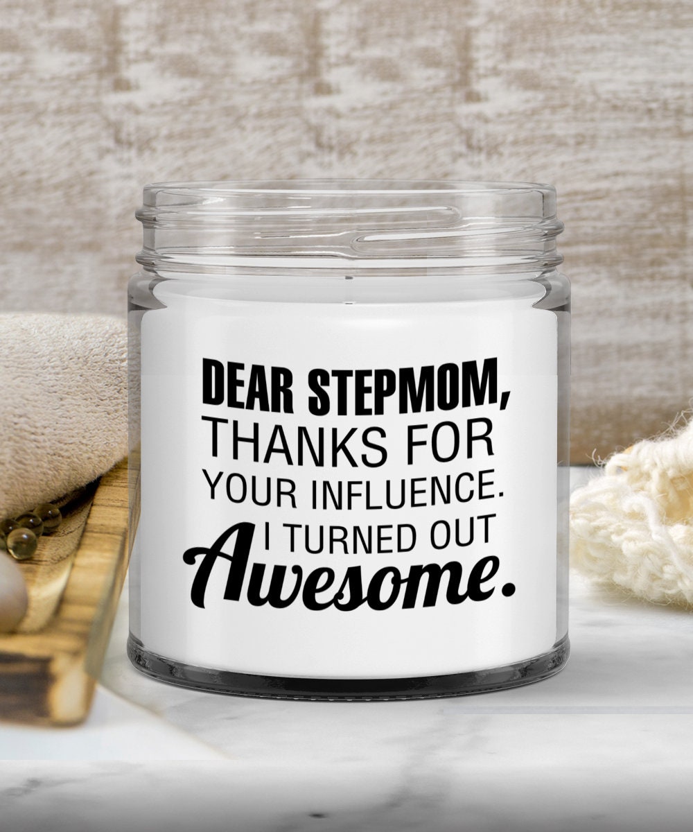 Funny Step Mom Gifts Stepmother Quote Candle Present From Etsy