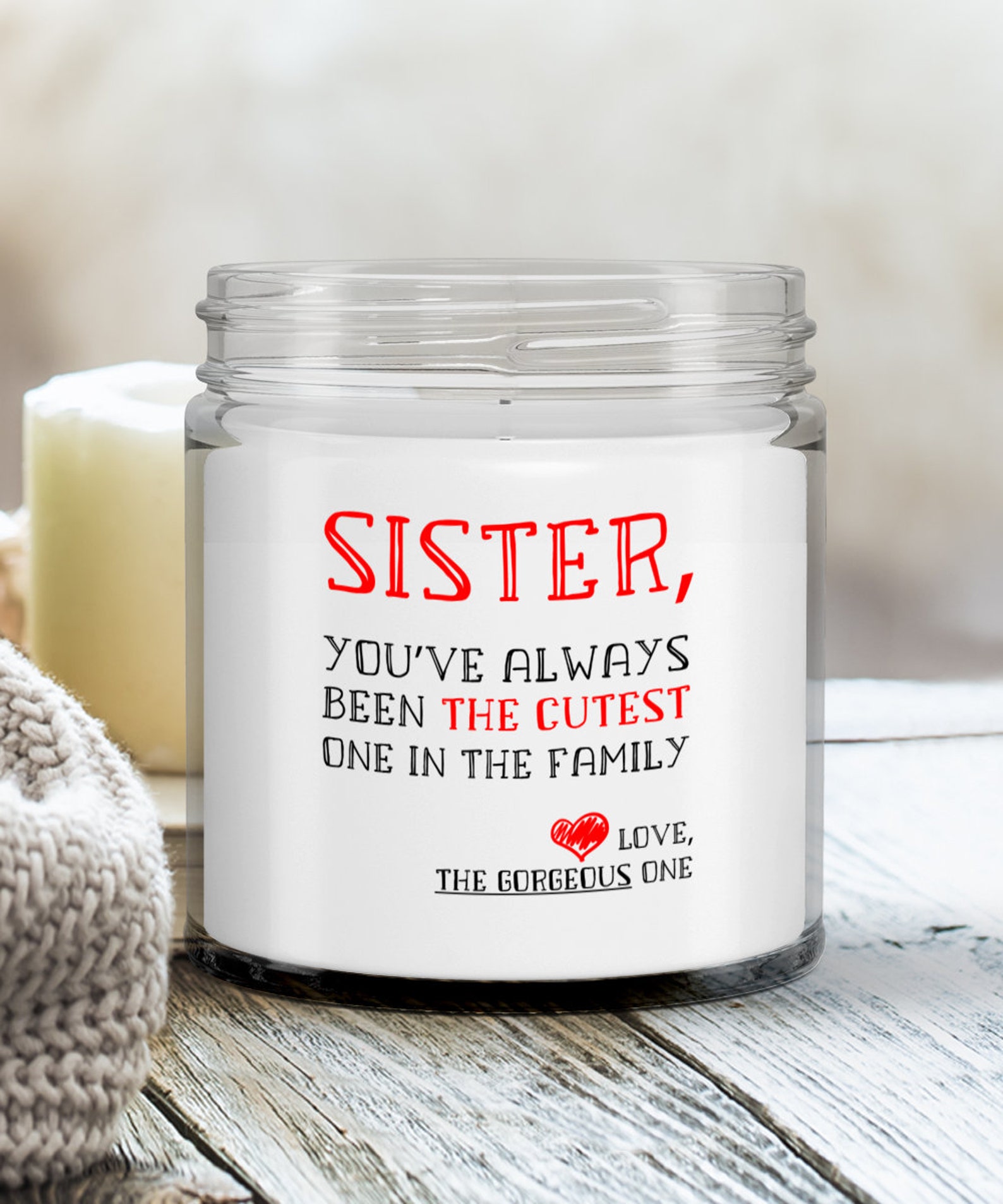 Funny Sister Gift Sister Candle Big Sister Gifts Best Gift Etsy