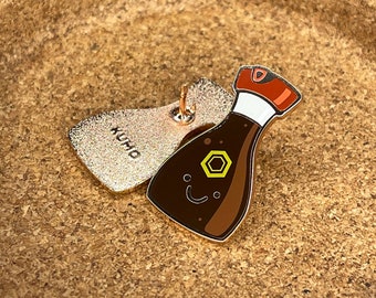 Kawaii Cute Soy Sauce Bottle Enamel Pin