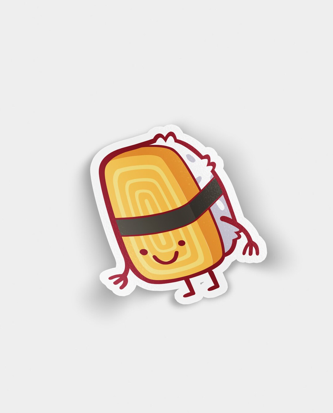 Kawaii Cute Tamago Nigiri Sushi Cute Die Sticker - Etsy