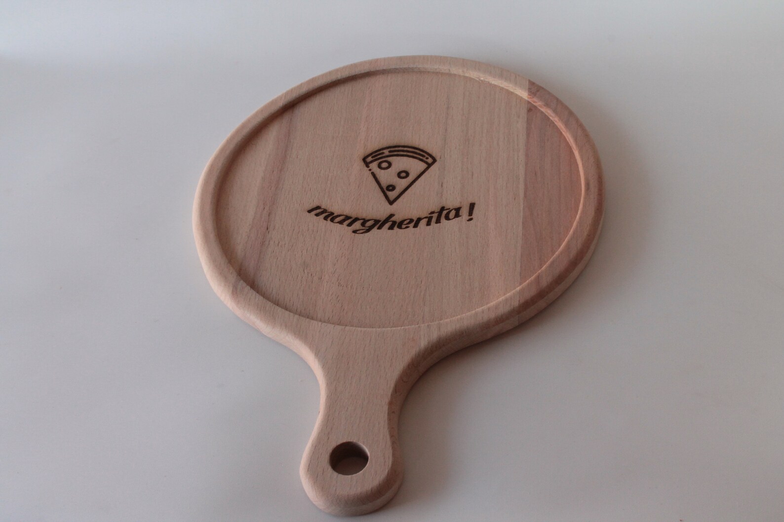 Wooden Pizza Plate Tray Natural Personalized gift beech wooden Etsy