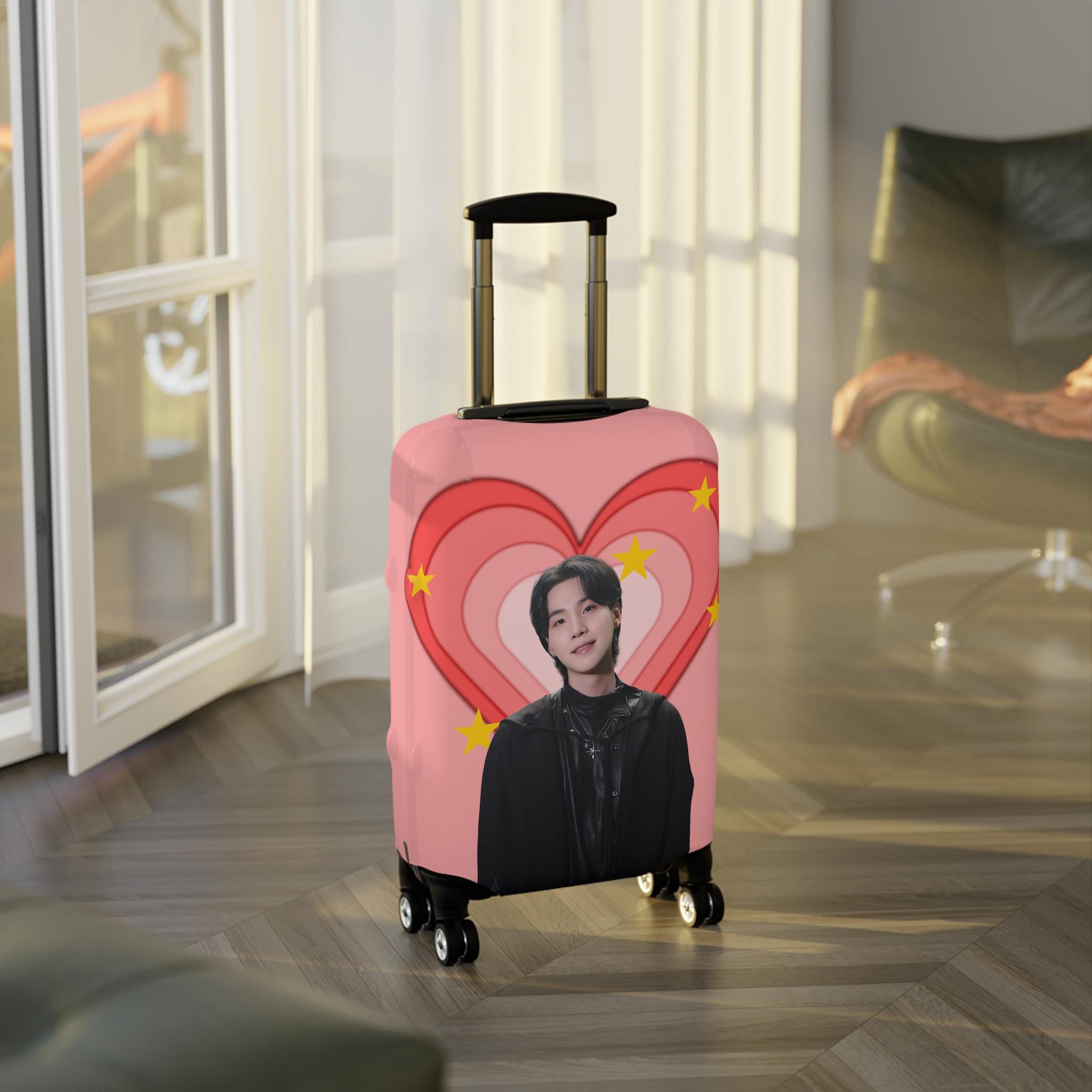 BTS♡SUGA♡ケース Suga Luggage Cover: BTS Fan Travel Accessory - Etsy