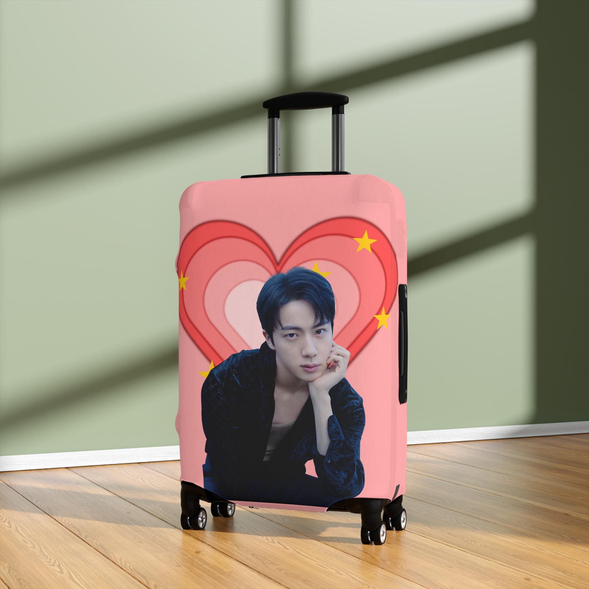 BTS♡JIN♡ケース Jin Luggage Cover, Kpop Suitcase Protector, Bts Merchandise