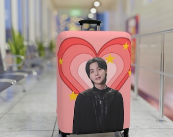 Suga Luggage Cover: BTS Fan Travel Accessory - Etsy