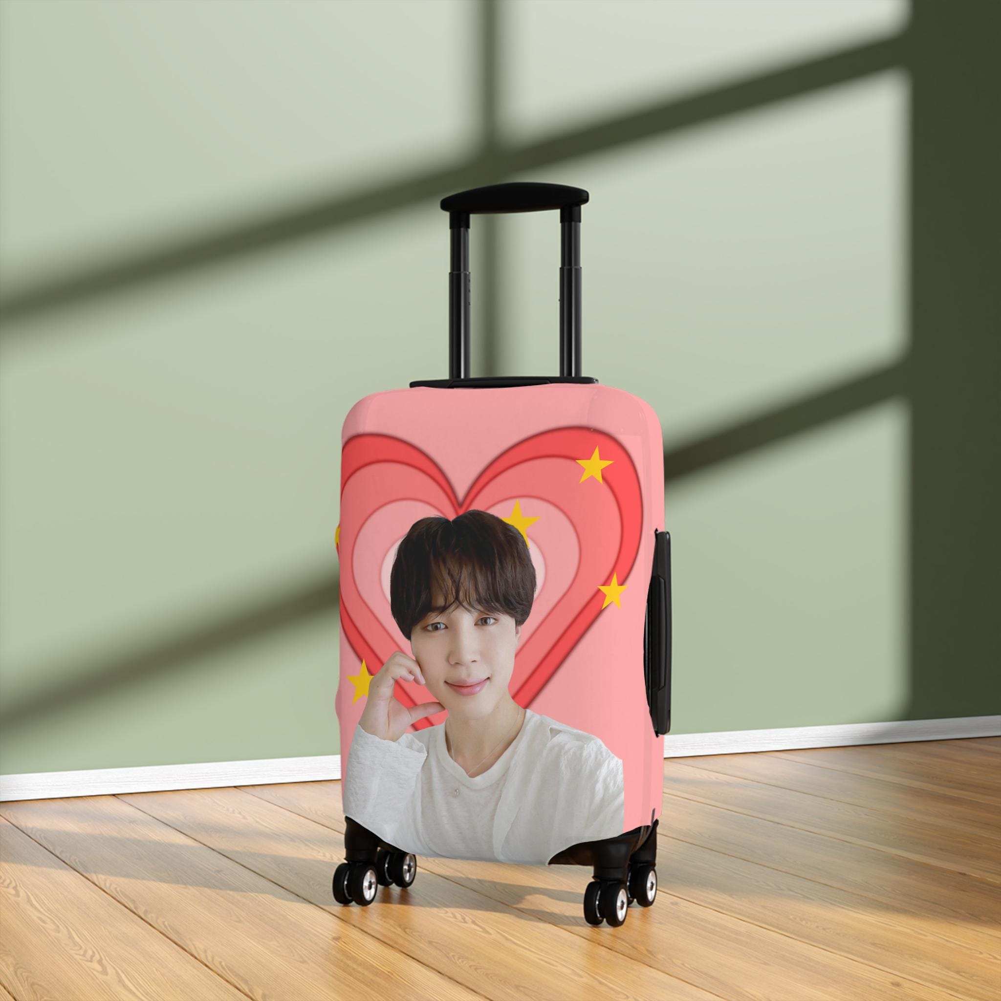 Bts Luggage Cover, Kpop Suitcase Protector, Jimin Merchandise