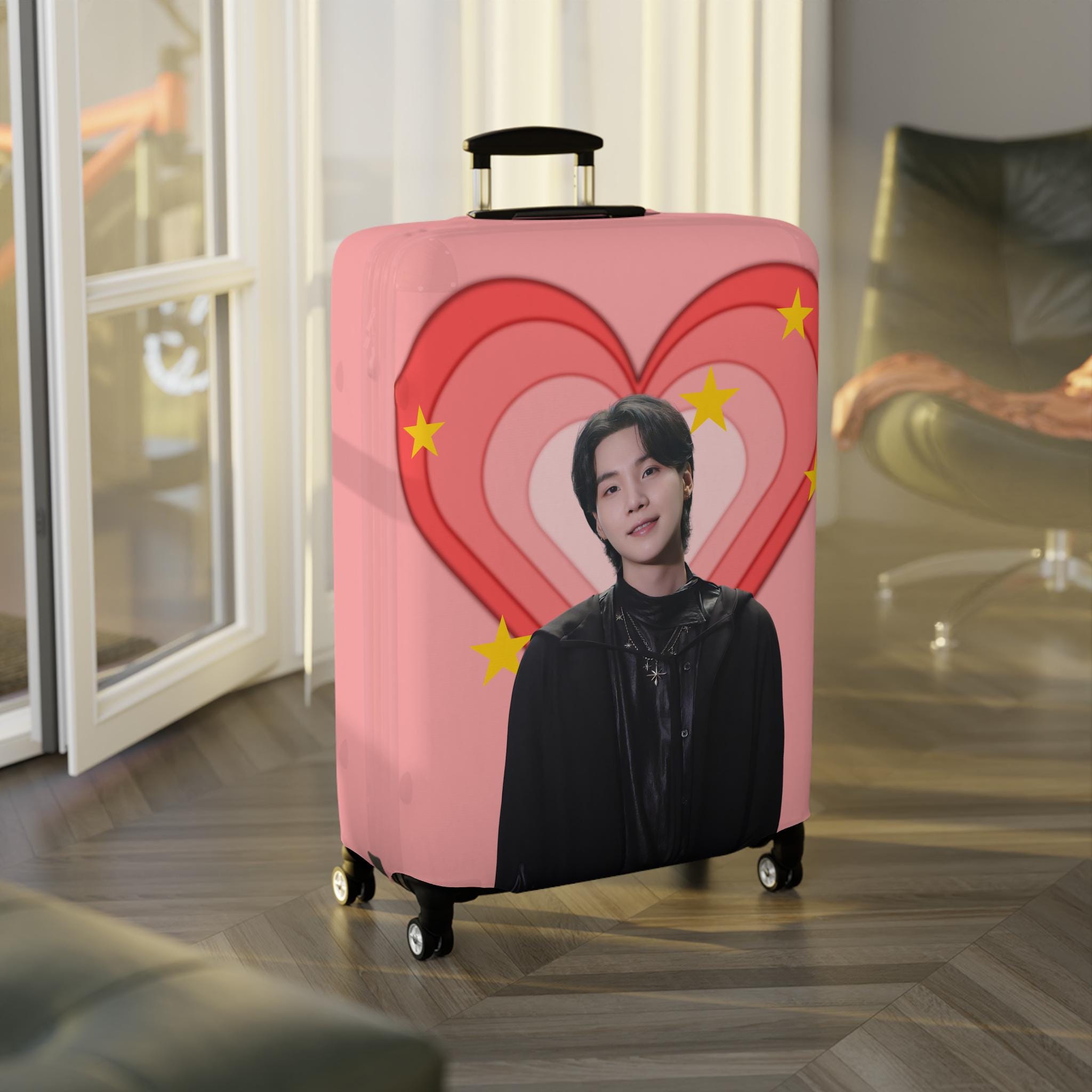 BTS♡SUGA♡ケース Suga Luggage Cover: BTS Fan Travel Accessory - Etsy