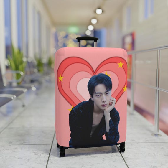Jin Luggage Cover, Kpop Suitcase Protector, Bts Merchandise