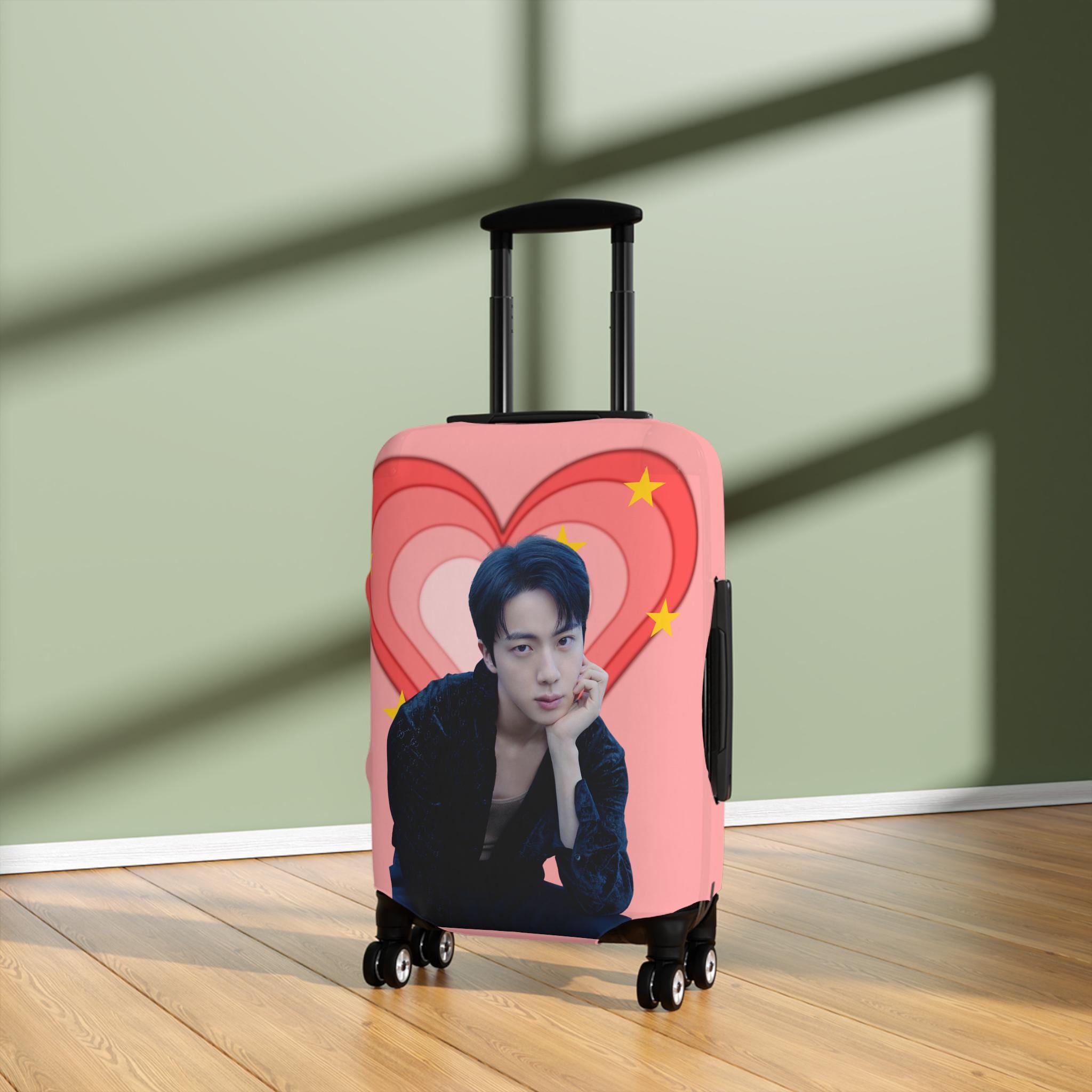Jin Luggage Cover, Kpop Suitcase Protector, Bts Merchandise