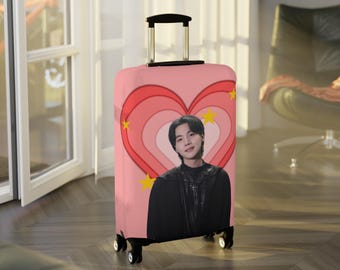 Suga Luggage Cover: BTS Fan Travel Accessory - Etsy