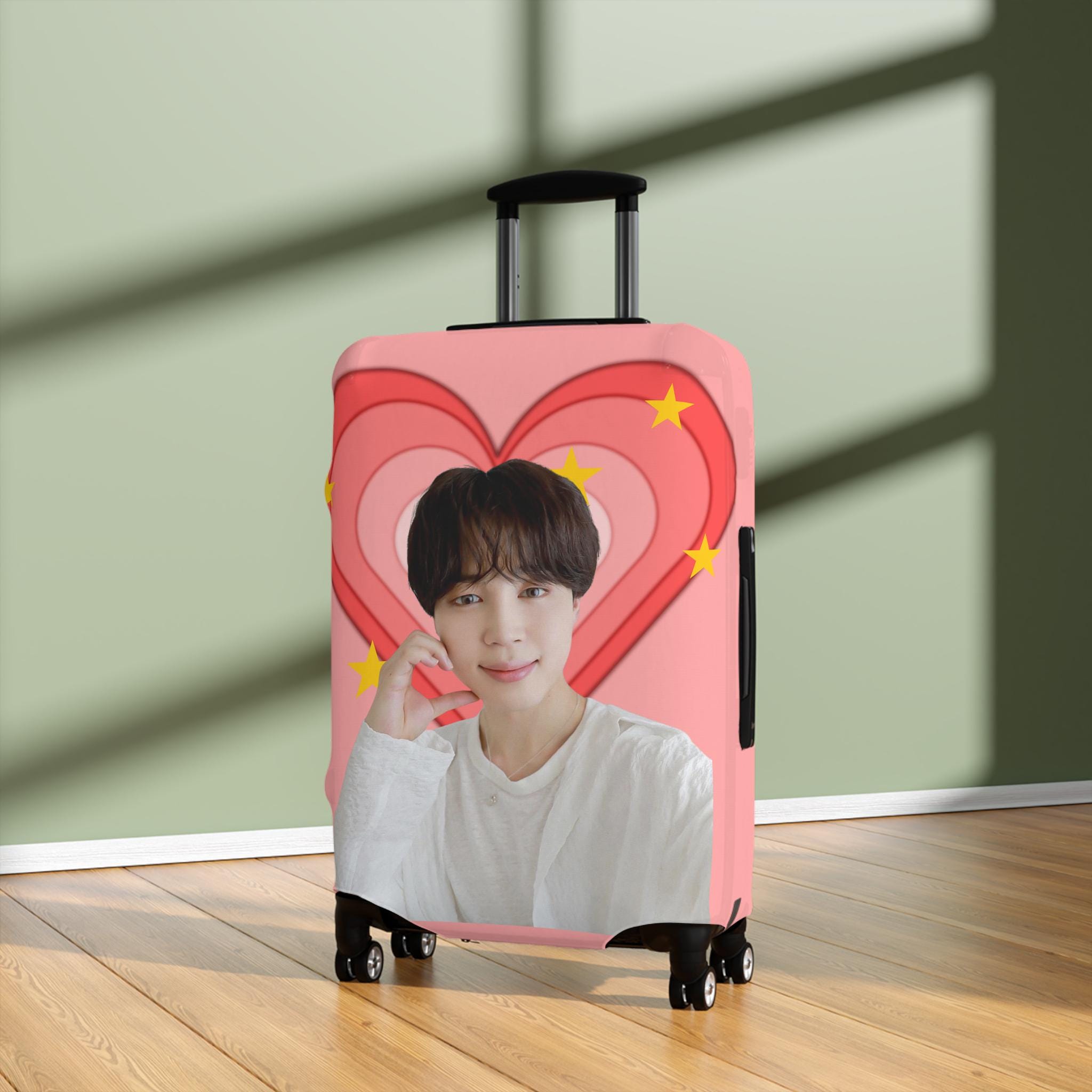 Bts Luggage Cover, Kpop Suitcase Protector, Jimin Merchandise