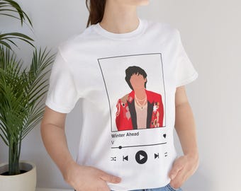 Camiseta Kpop V Winter Ahead: Camiseta unissex BTS Bangtan Boys