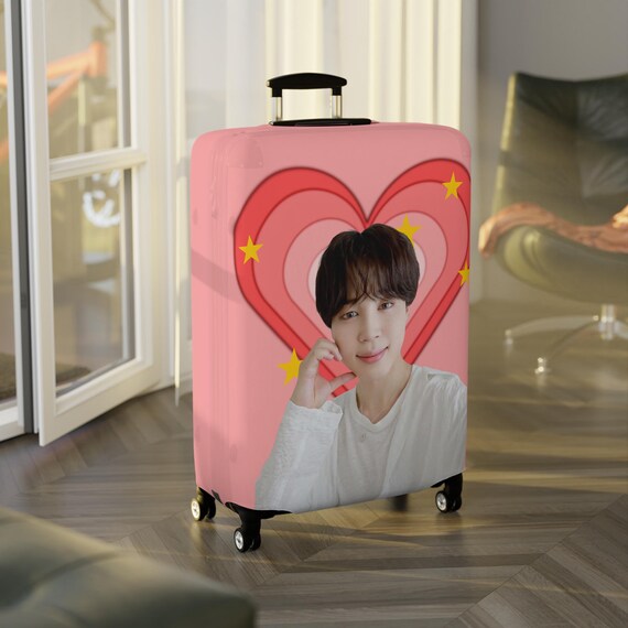 Bts Luggage Cover, Kpop Suitcase Protector, Jimin Merchandise