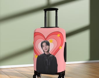 Suga Luggage Cover: BTS Fan Travel Accessory - Etsy