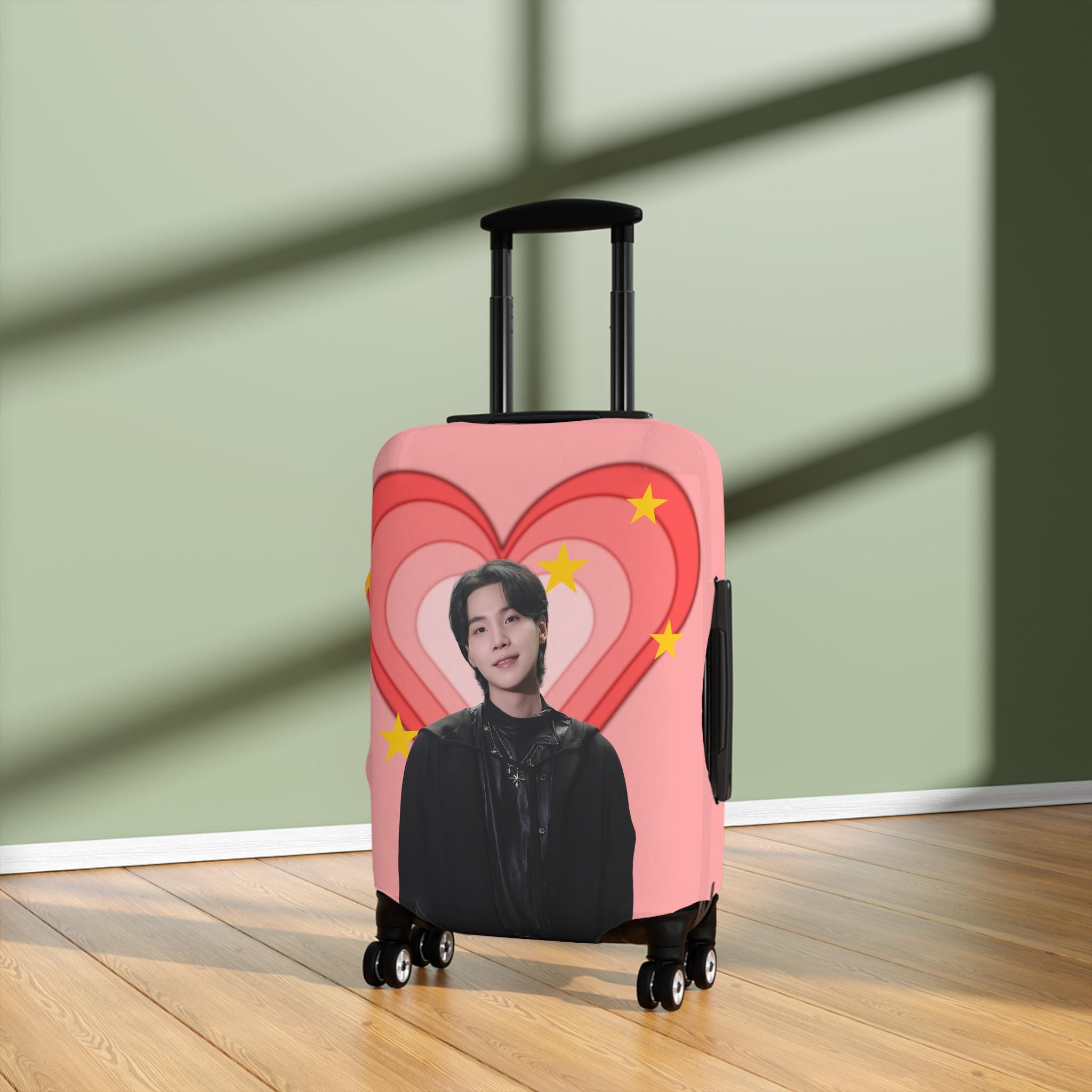 Suga Luggage Cover: BTS Fan Travel Accessory - Etsy