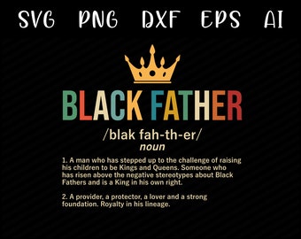 Download Black Father Definition Svg Etsy