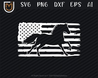 Download Patriotic Horse Svg Etsy
