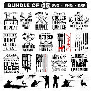 25 Bundle of Deer hunting svg files - deer svg, deer hunter svg, deer png, deer silhouette, deer monogram svg, instant download