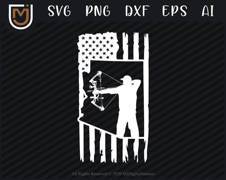 Download Arizona Archery SVG USA Flag Bow Hunting SVG Deer Elk | Etsy