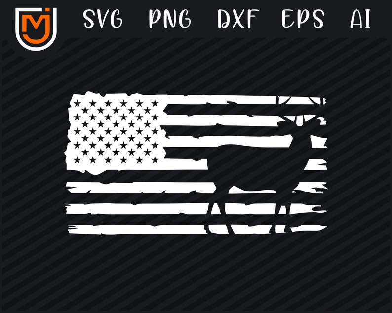 Download Patriotic Deer Hunting SVG Usa Flag American Flag Hunting ...