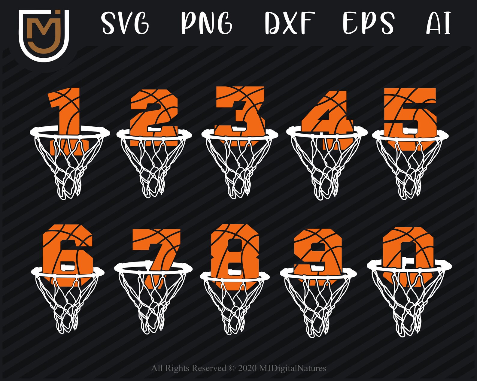 09 Numbers Basketball SVG Basketball PNG Sports SVG Etsy