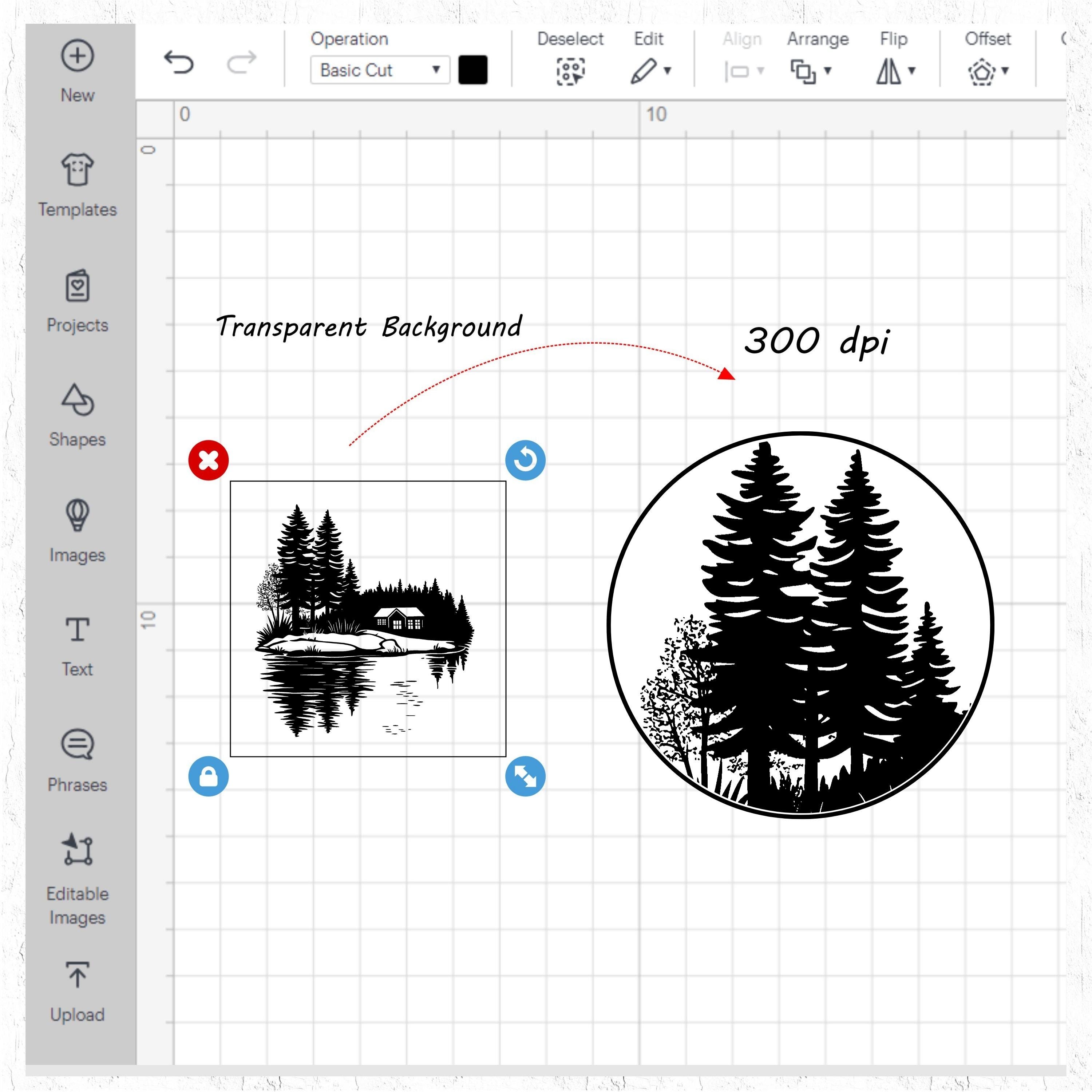 51 Cabin With Lake SVG PNG PDF Dxf Bundle for Cricut Silhouette Laser ...
