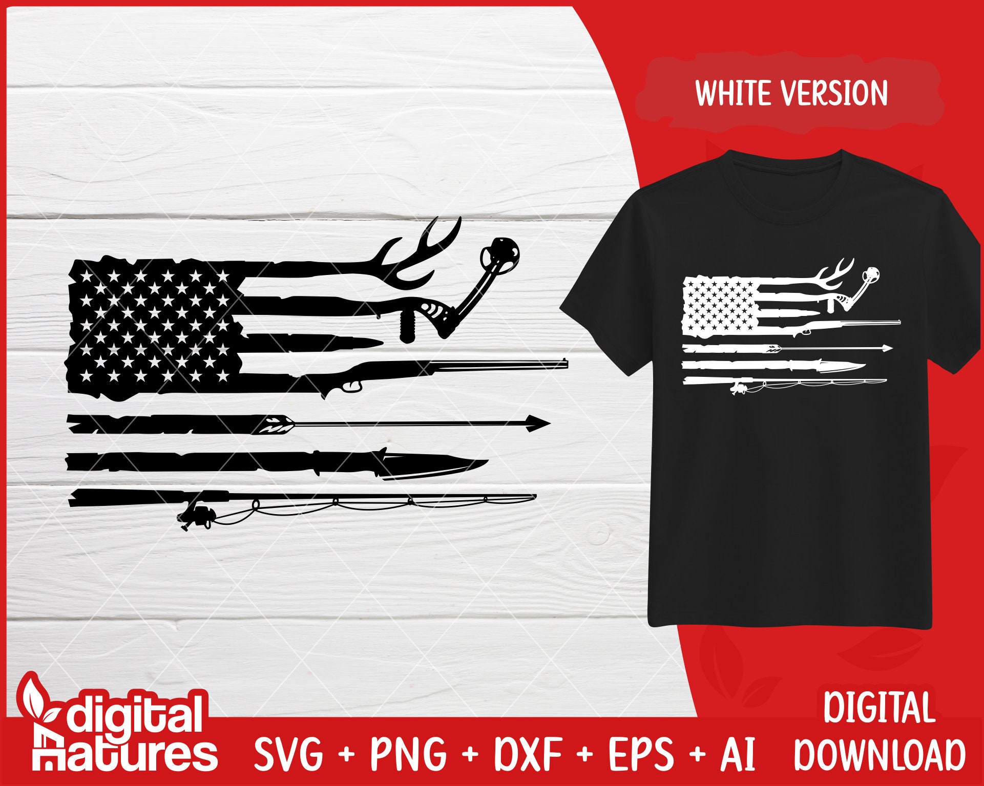 American Flag Fishing Hunting Svg Usa Flag Hunting Clipart Etsy American Flag Fishing Hunting Svg Usa Flag Hunting Clipart Etsy