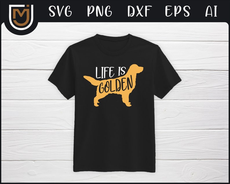 Download Golden Retriever SVG Life Is Golden Retriever Clipart Dog ...