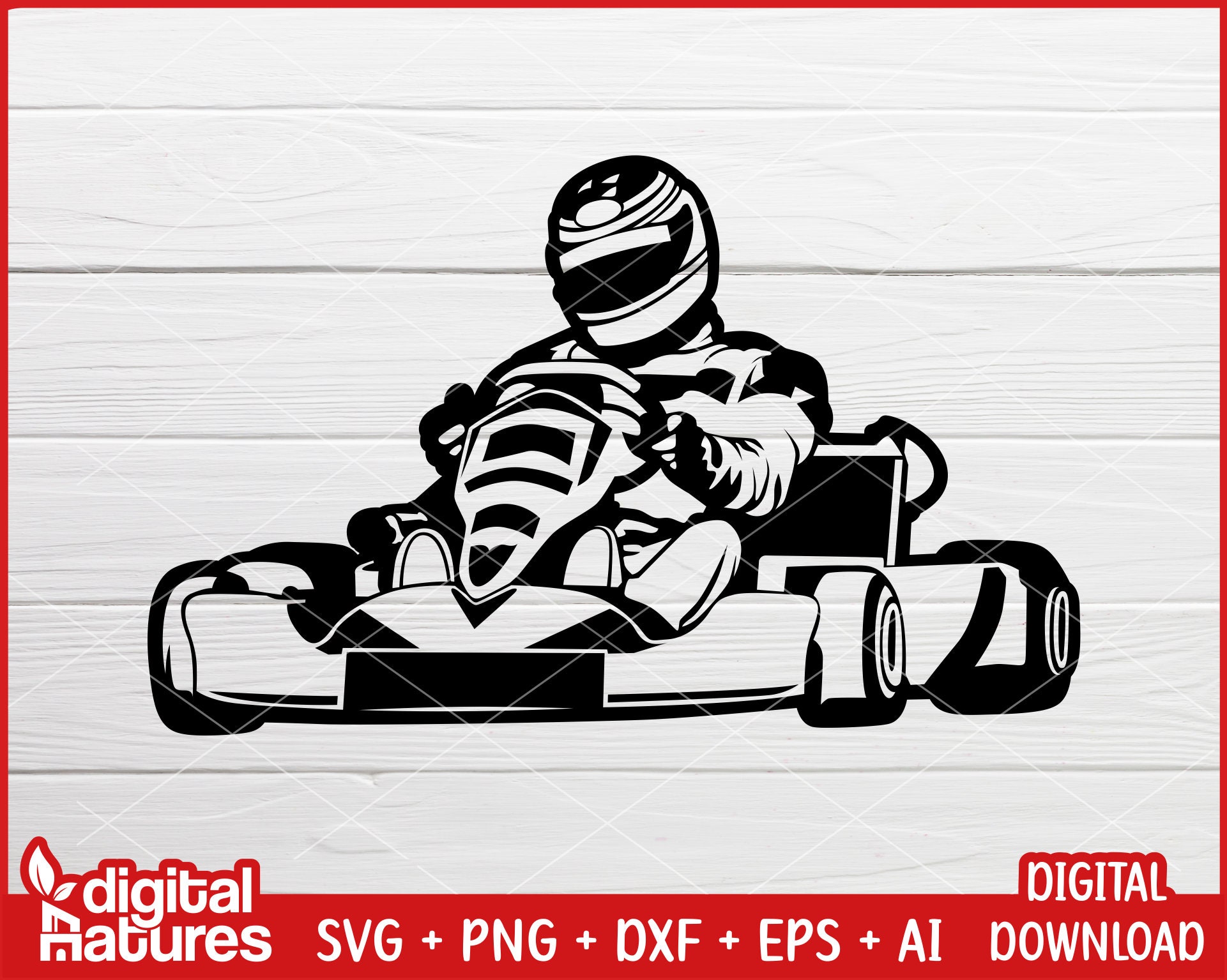 Kart race.ai Royalty Free Stock SVG Vector and Clip Art